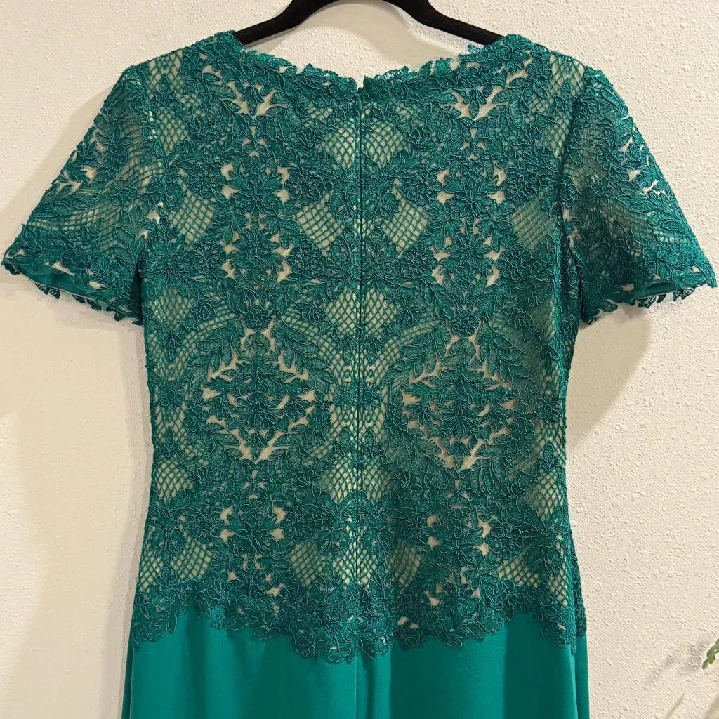 Tadashi Shoji NWT 6 Emera Mitra Lattice Embroidered Bodice Gown Wedding Formal - Image 10