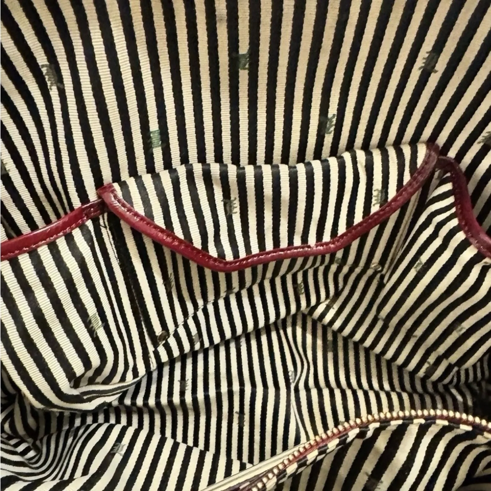 Vintage L.A.M.B. by Gwen Stefani LIPSTICK Satchel Leather Bowler Handbag - Image 10