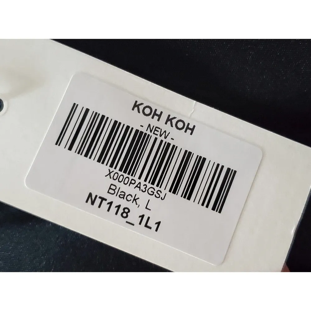 Koh Koh Women's Black Polyester Boat Neck 3/4 Sleeve Casual Jumpsuit Size L Size L - Image 10