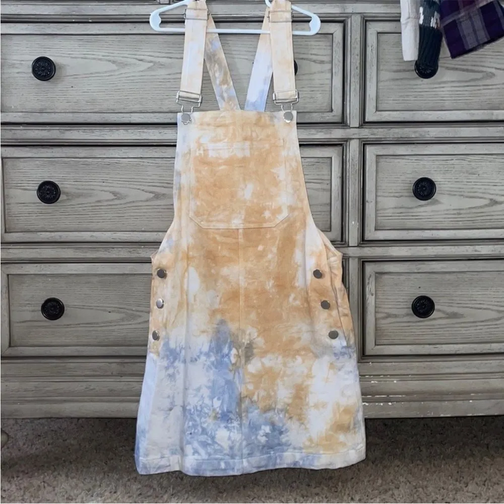 Storia Tie dye overall dress size small - Image 4