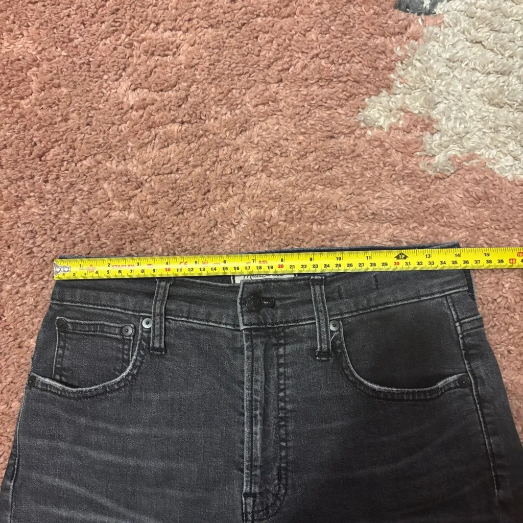 Madewell Perfect Vintage Crop Jeans Womens 26 (28x26) Black High Rise - Image 8