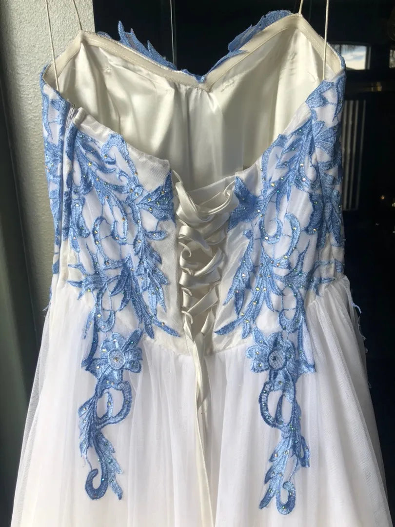 Say Yes to the Prom Juniors' Rhinestone-Appliqué Ballgown - Image 9