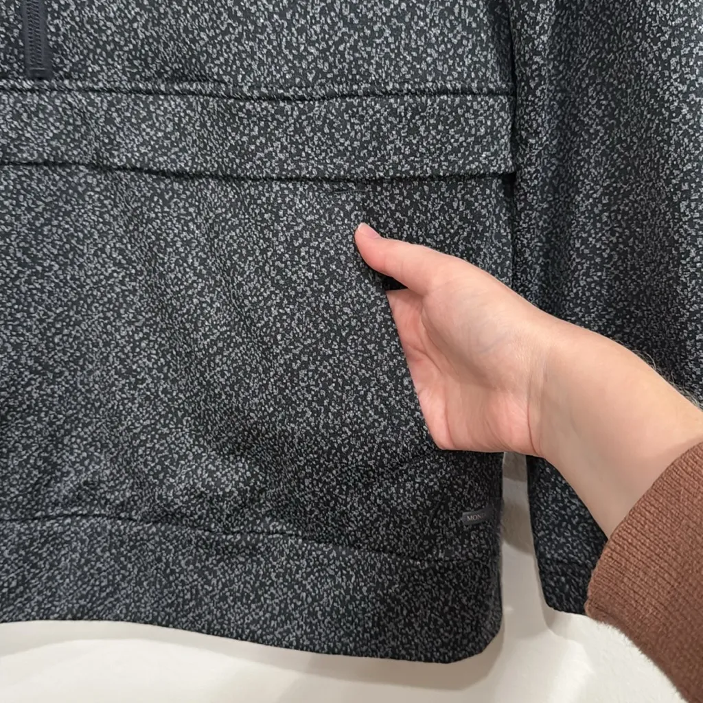 Mondetta Geo Charcoal 1/2 Zip Pullover Active Popover Combo Jacket size S - Image 7