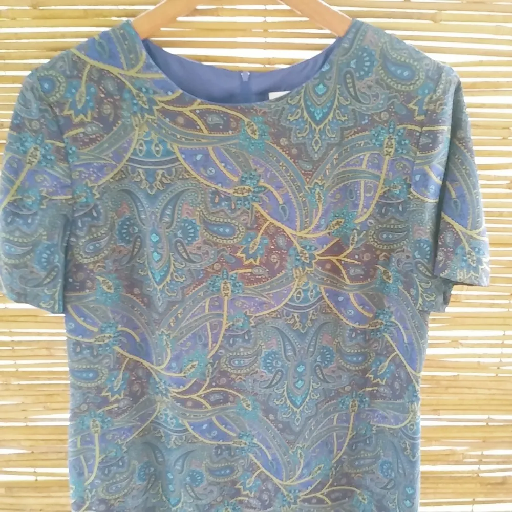 Koret 14 Rich Deep Paisley Dress Plus Blue - Image 7