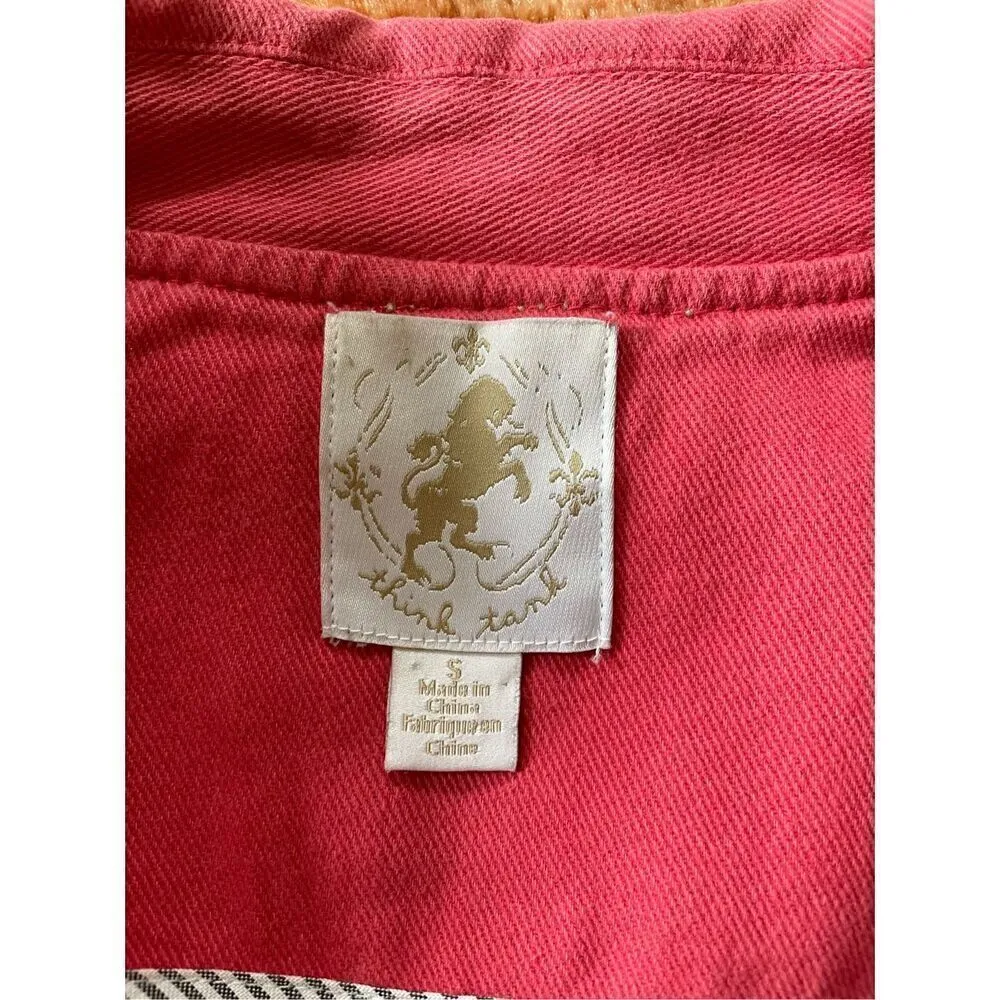 THINK TANK Pink Cotton blazer Pink - Image 2