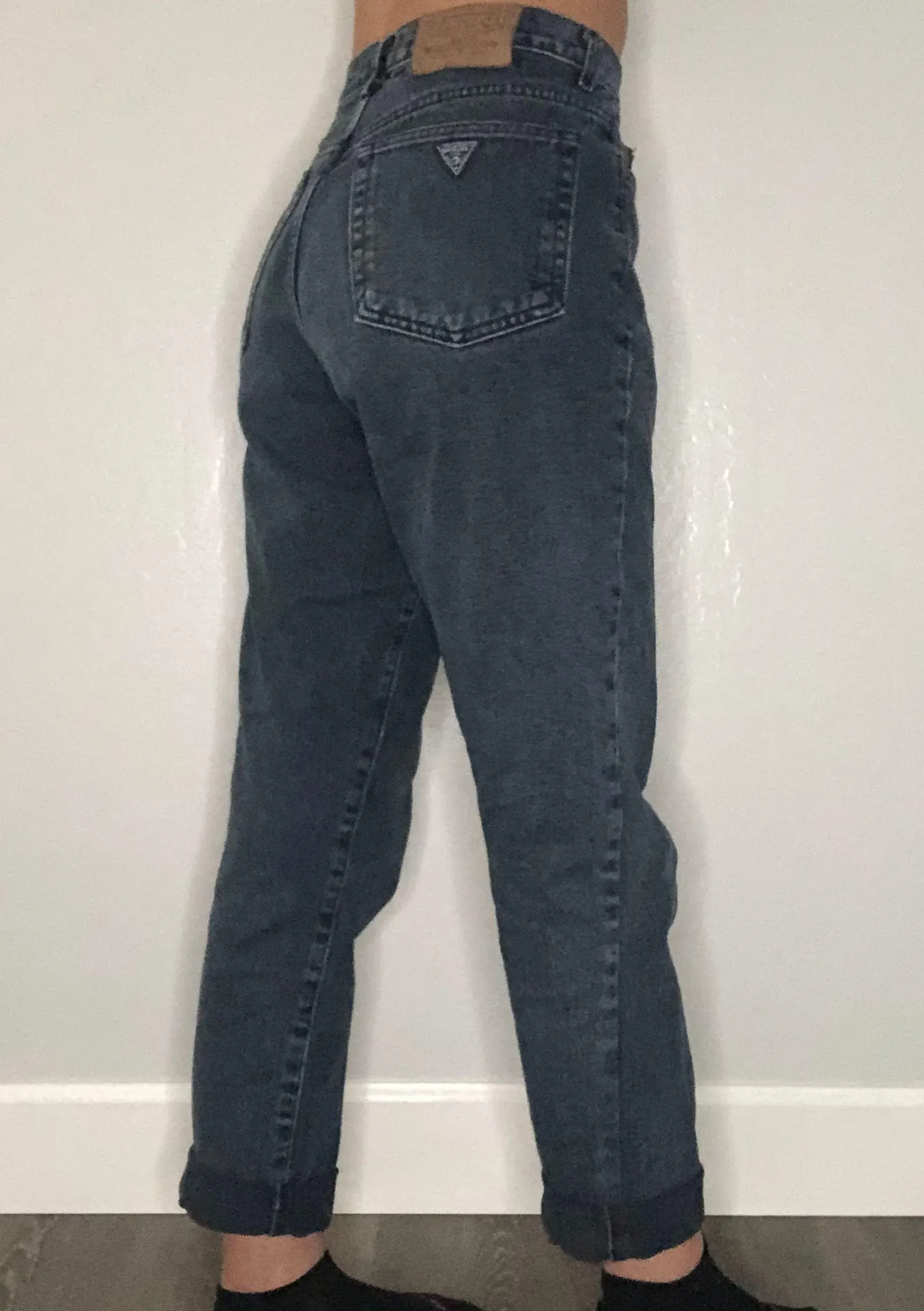 Guess vintage  black straight leg jeans - Image 5