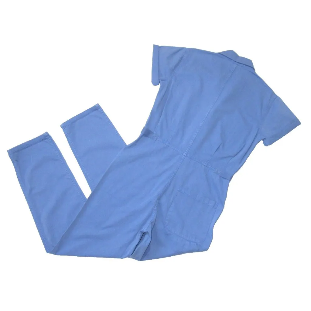 NWT Pistola Grover in Ocean Blue Cotton Relaxed Field Suit Jumpsuit XS - Image 5