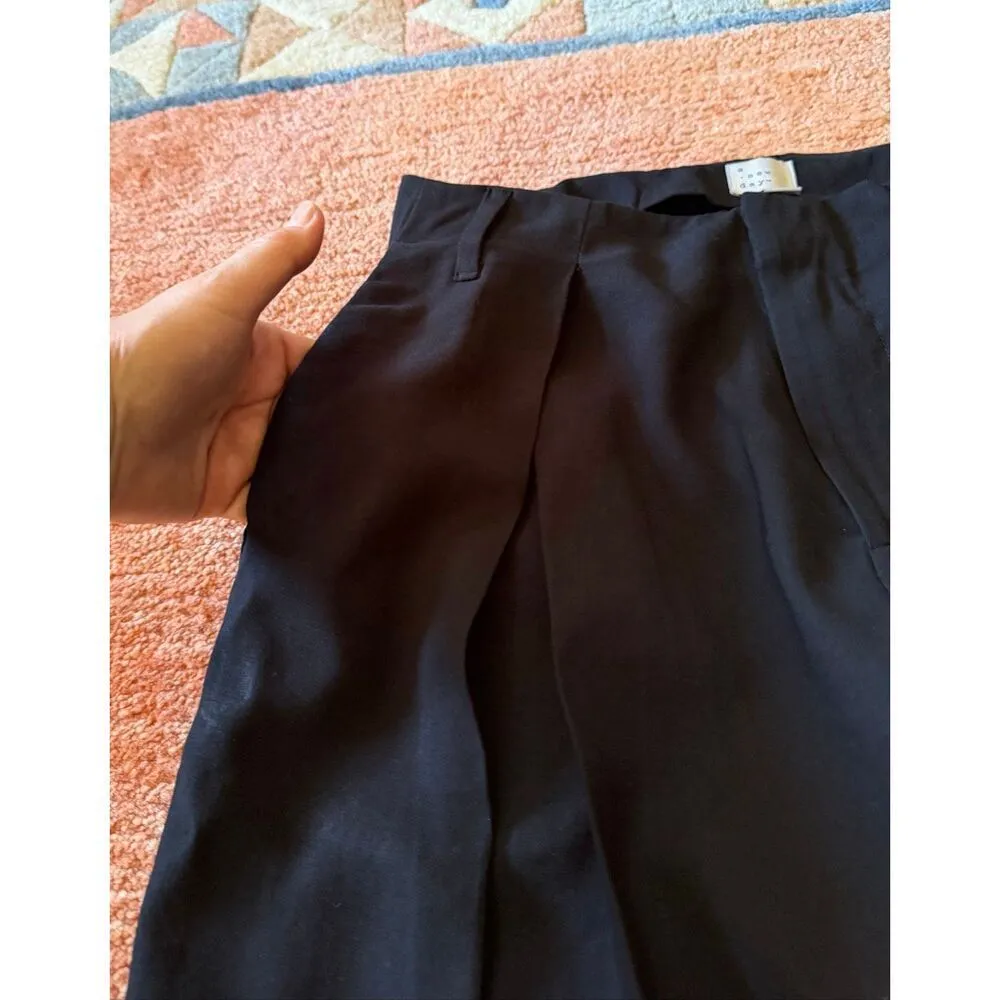 A New Day Black Wide Leg High Rise Dress Pants Women’s 4 - Image 6