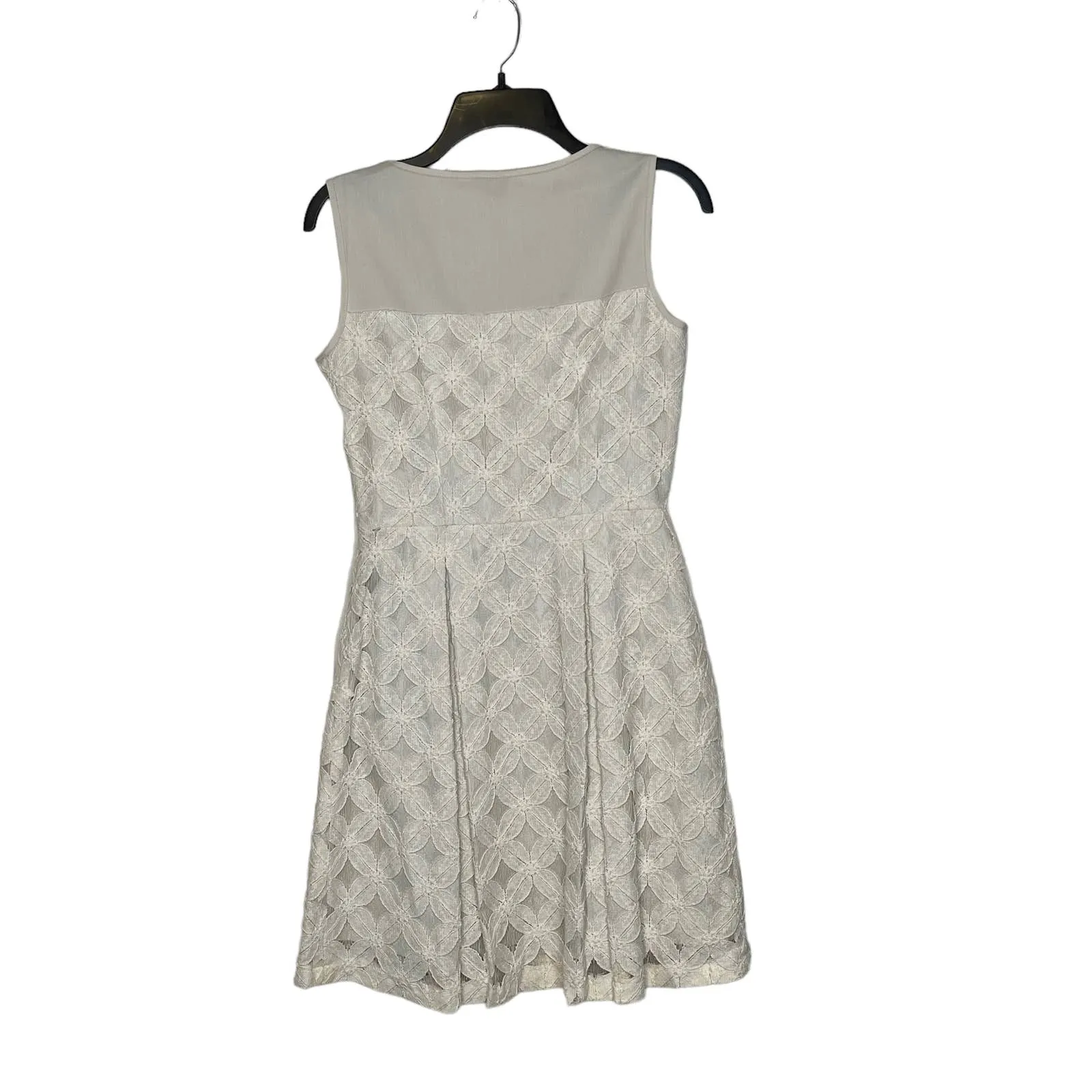 Daniel‎ Cremieux Floral Lace Sleeveless Pleated Cocktail Dress 2 Women Cream NWT - Image 8