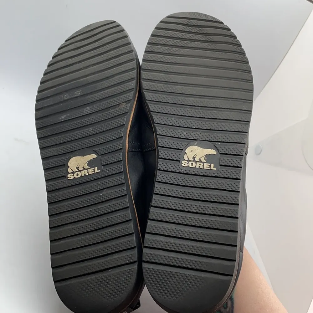 Sorel Leather Ella Black Slip On Shoe 10.5 - Image 6