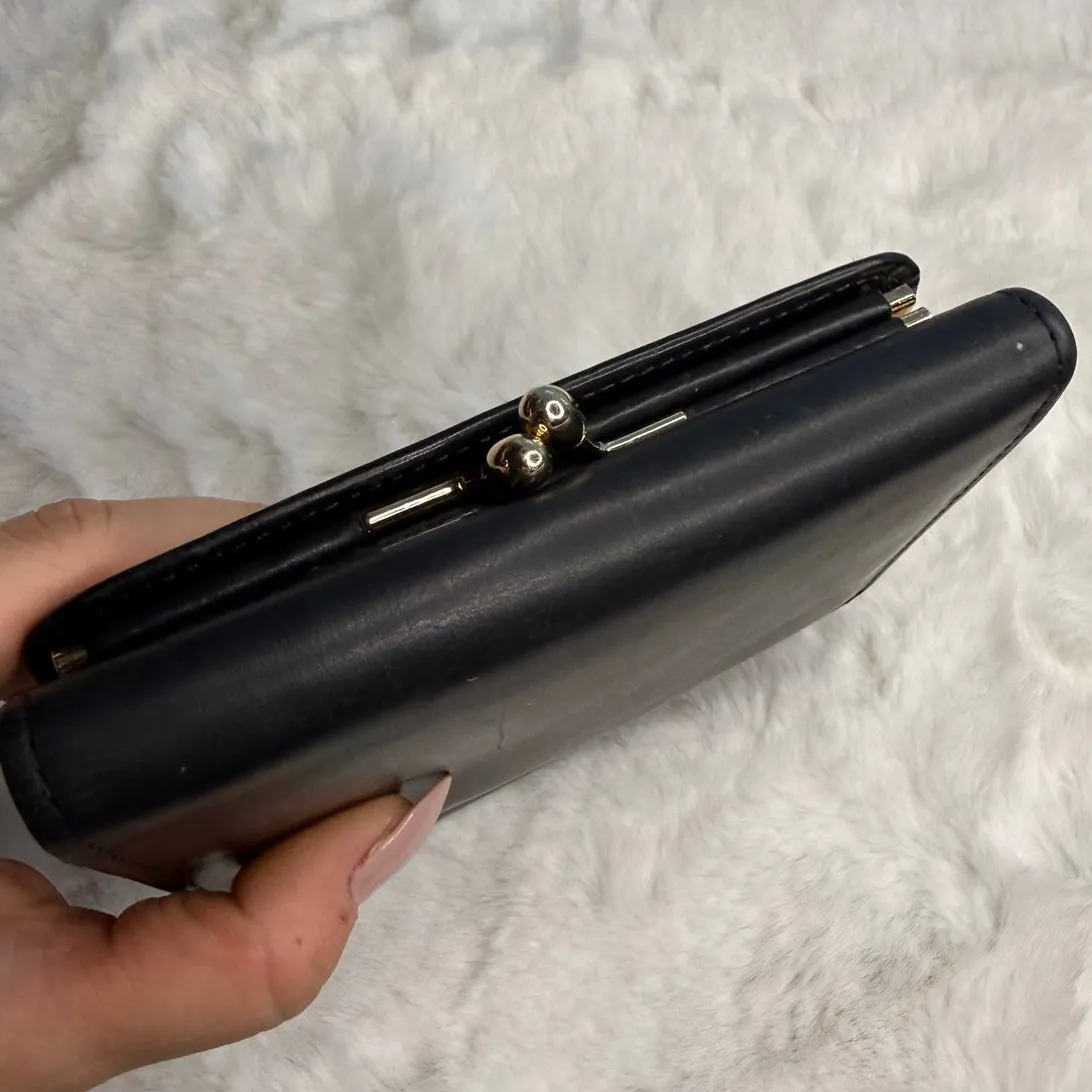 Vintage Coach Black Kisslock Med Wallet - Image 9