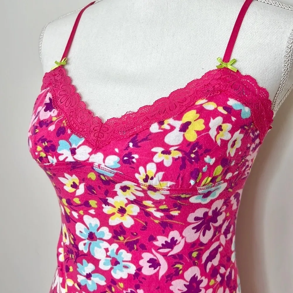 Old Navy Y2K Floral Cotton Slip Dress - Image 2