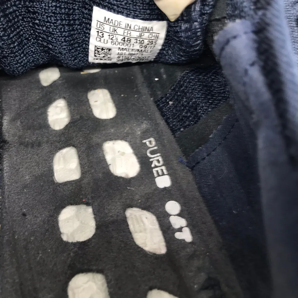 Adidas PURE BOOST Dark Blue Sneakers Size: US 13 - Image 7