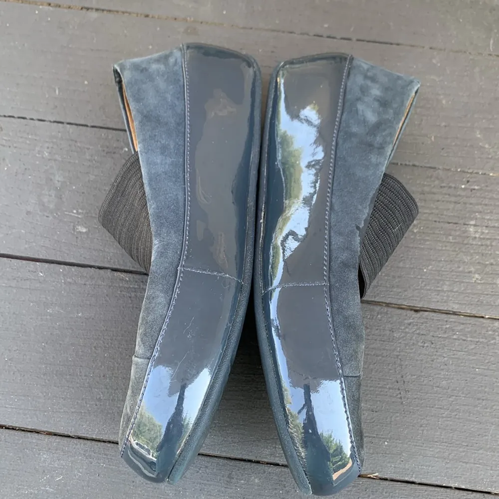 FitFlop Black Leather and Suede Mary Jane Shoes Size 37.5 - Image 3