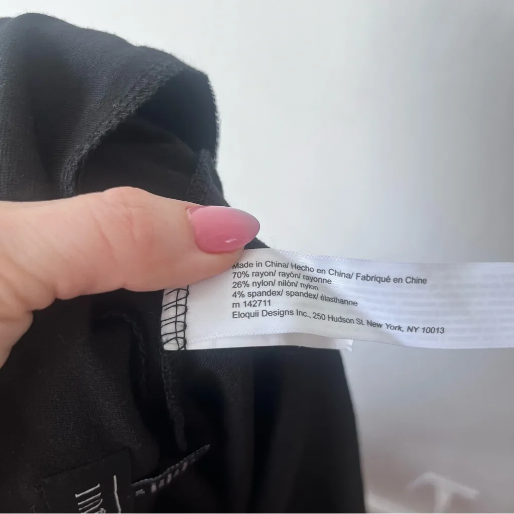 Eloquii Black Midi Column Skirt Plus Size 24 NWT - Image 3