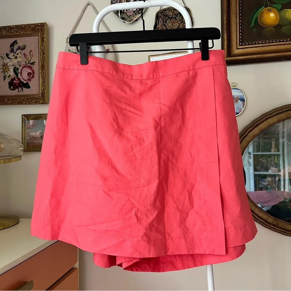 linen blend skort - Image 9
