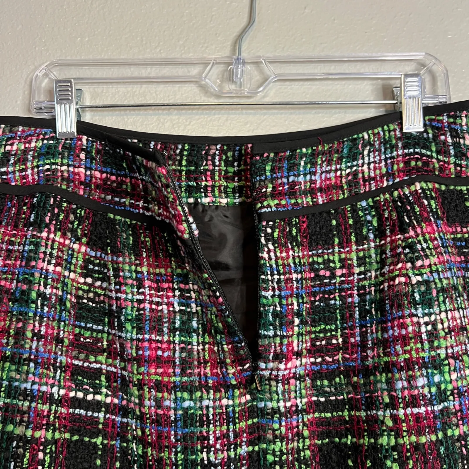 Talbots  Petites Multicolor Tweed Skirt Size 12P‎ Wool Blend Career Lined - Image 8