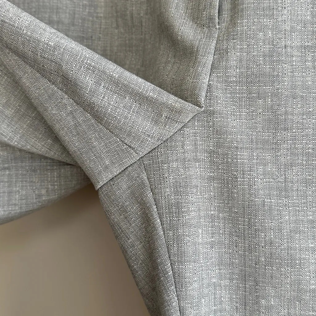 Reiss Women’s Grey Wool Blend Tapered Trousers, Gray Cropped Pants, Size 8 - Image 9