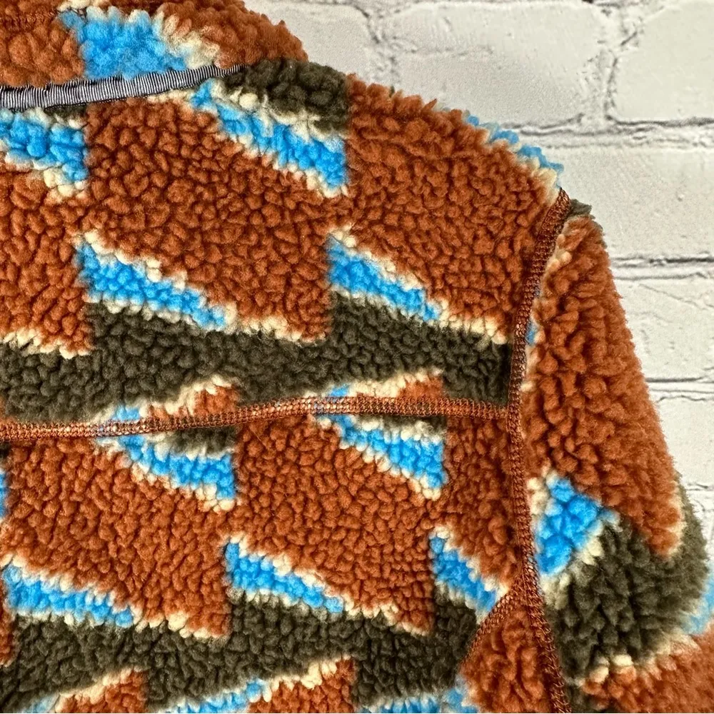 Retro-X Full Zip Fleece Jacket Deep Pile Take Root Burnished Red XS - Image 8