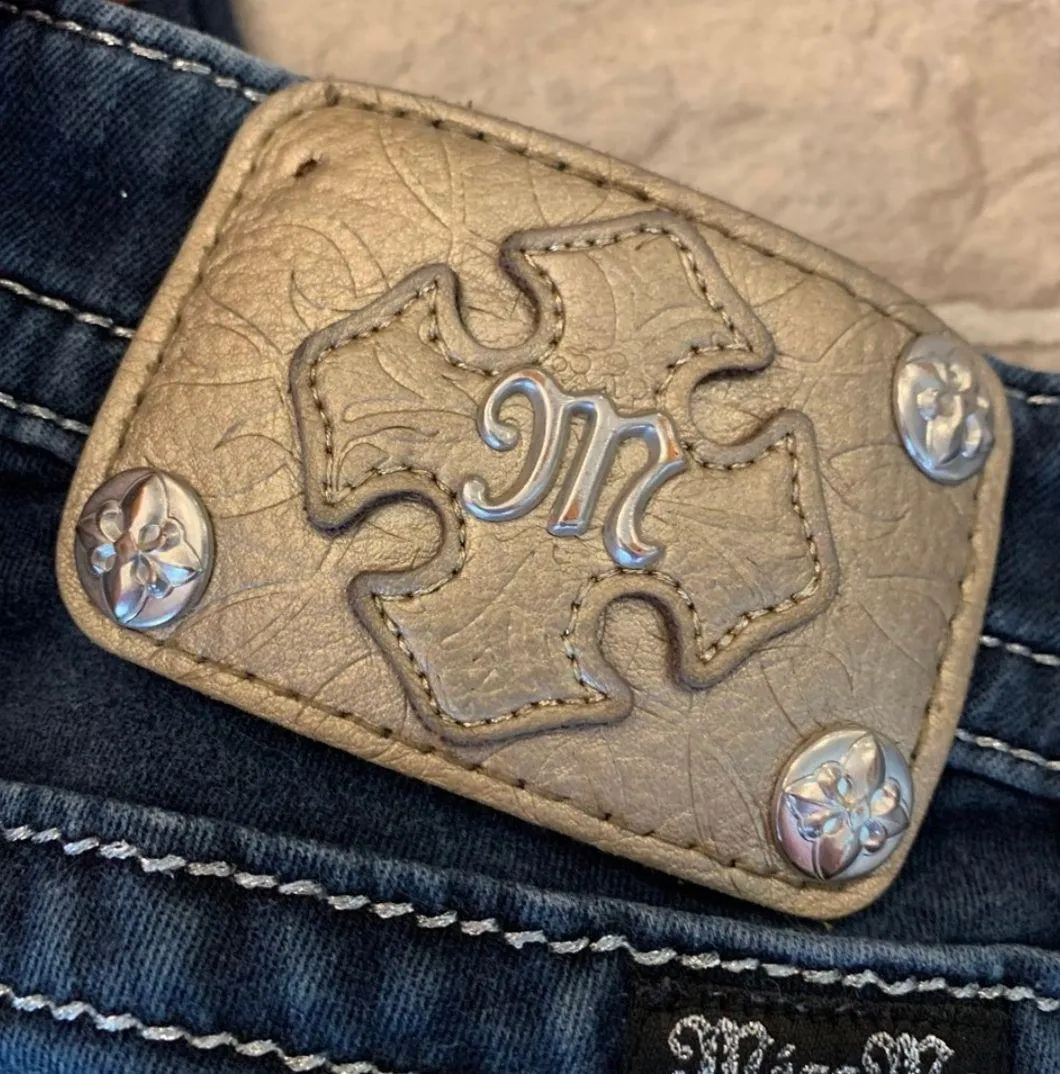 Signature Skinny Crop Jeans Dark Wash 24 - Image 6