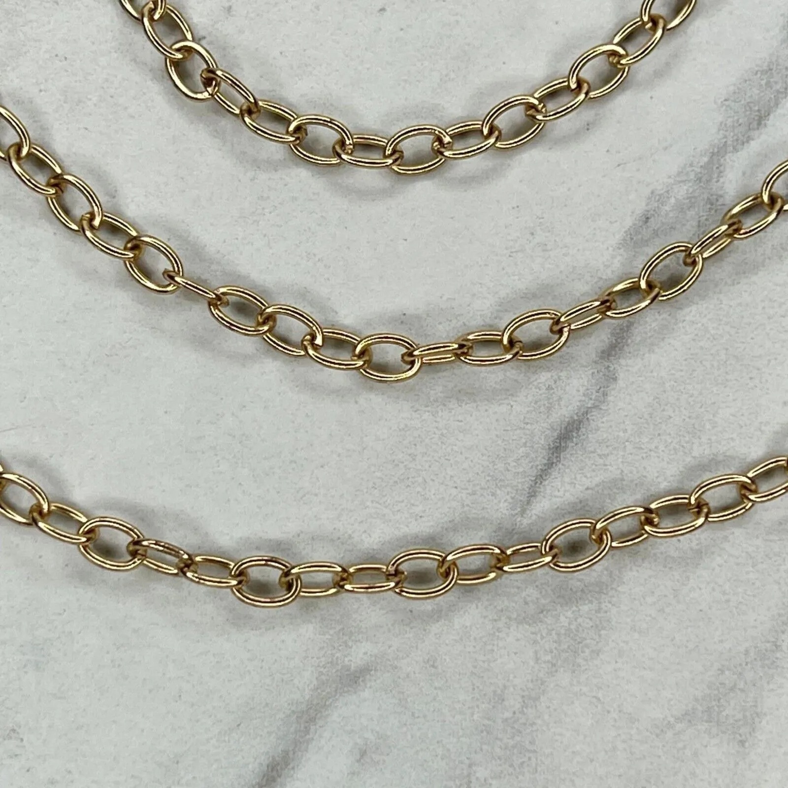 Gold Tone Chain Purse Strap Replacement Crossbody Shoulder Handbag 46" ✨ - Image 3