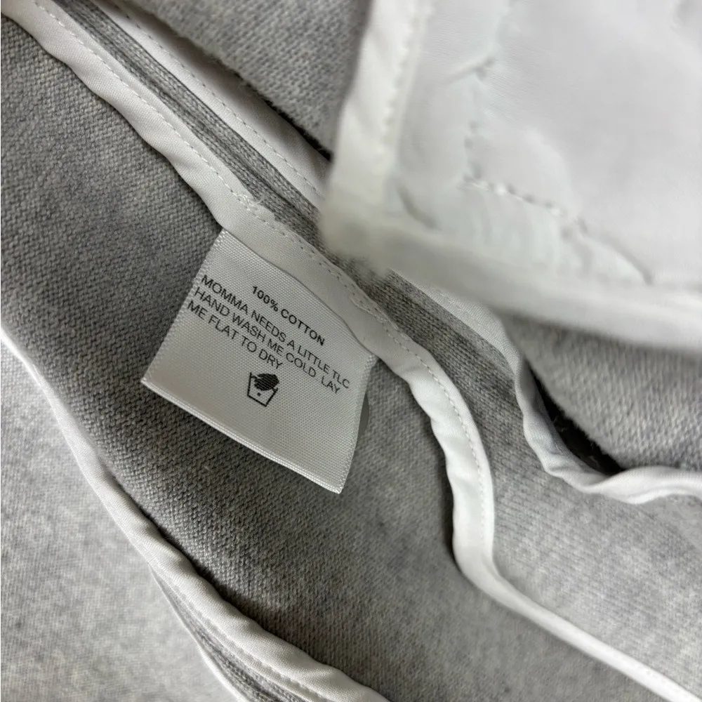 Kinly Rent‎ the Runway Medium Gray Double Button Collared Blazer 100% Cotton - Image 7