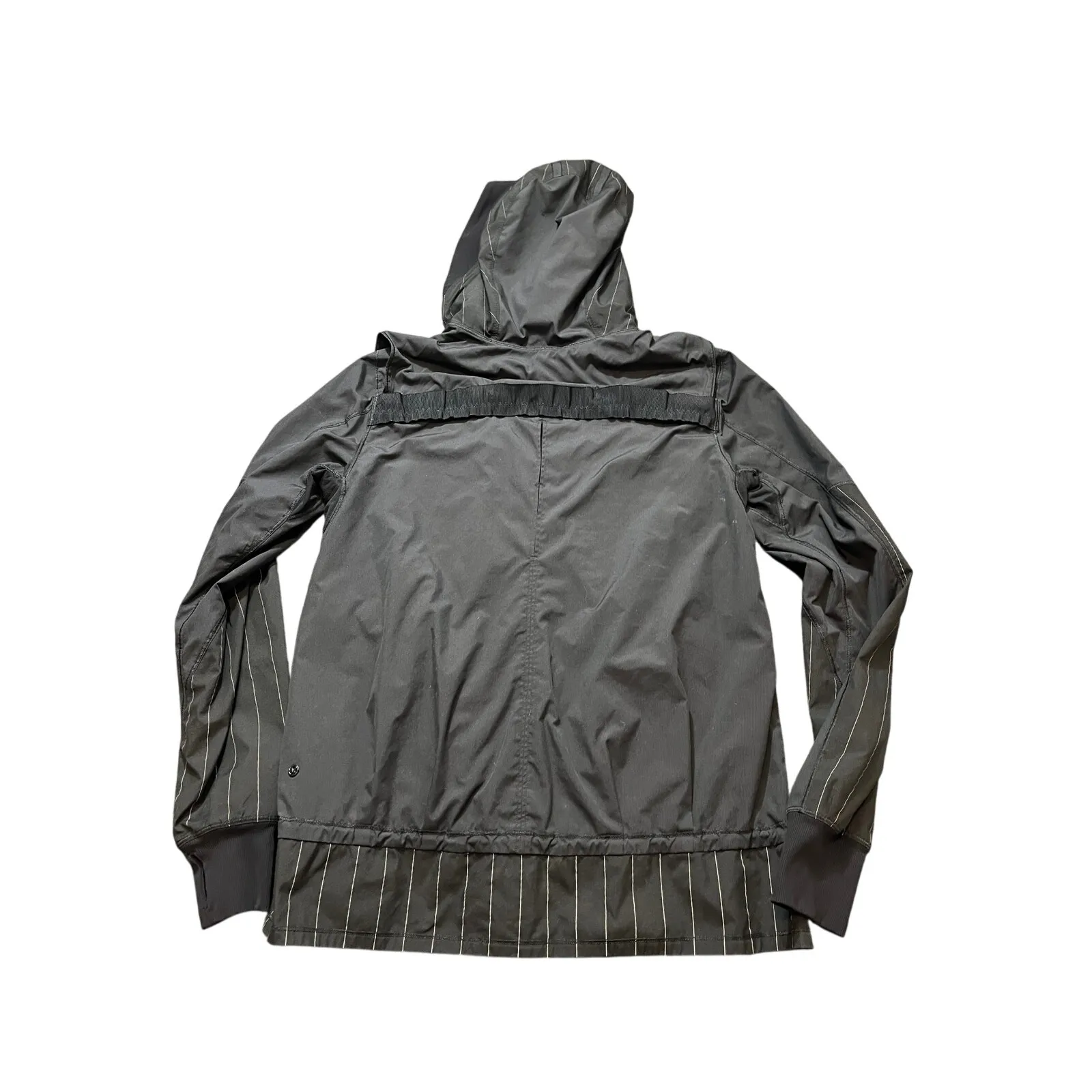 Lululemon Women's Run Bandit Jacket Reflective Black‎ Full Zip Light Size 10 - Image 6