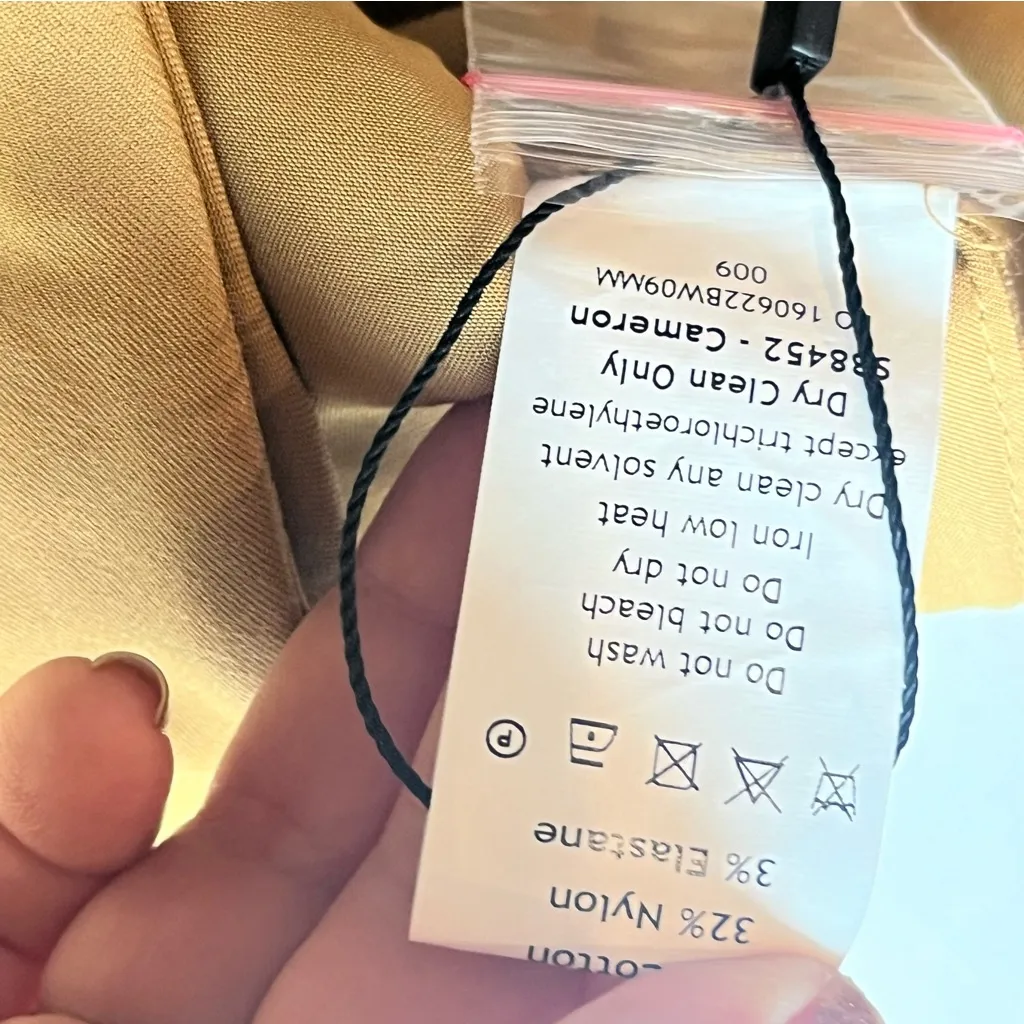 House of CB Cameron‎ Relaxed Tailored Trouser Caramel Pant Womens Size XS NEW - Image 7