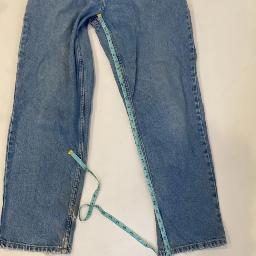 L.L. Bean Original Fit Natural Light Blue Straight Leg Denim Jeans Sz 16 M/T - Image 13