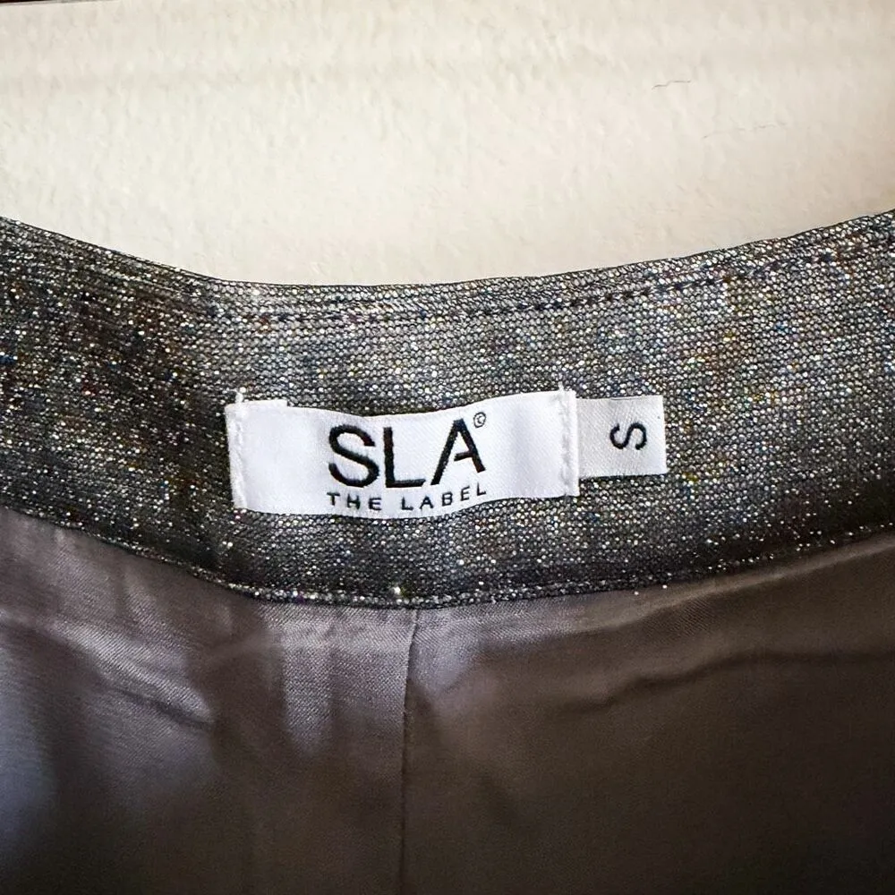 SLA The Label Santorini Trousers Size S Silver - Image 7