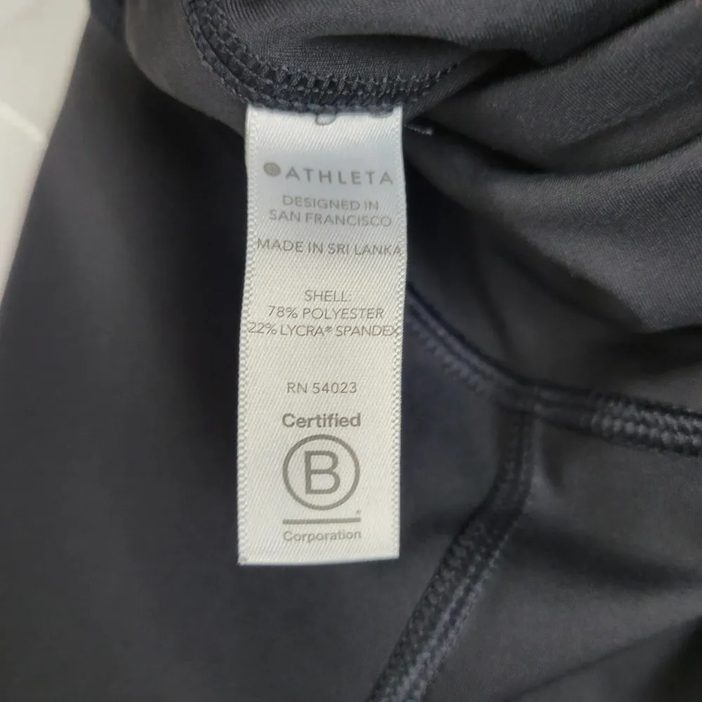 Athleta Persistence Laser Cut Womens Leggings Size XS Black 7/8 High-Rise Tight - Image 9