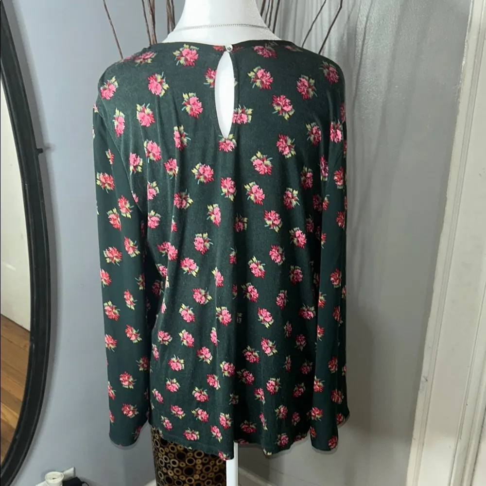 LOFT Pink Smocked Blouse with Peter Pan Collar - Image 8