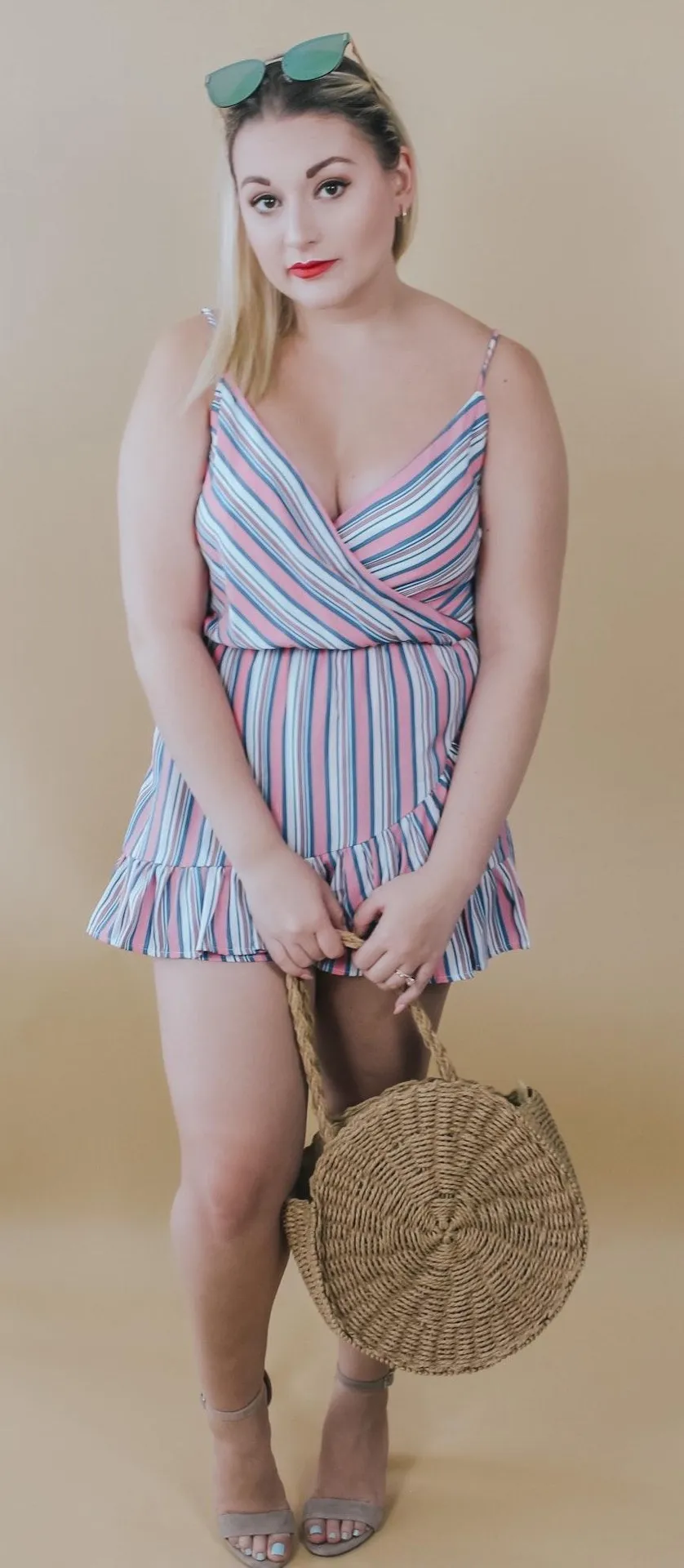 Amusement striped Romper  - Image 2