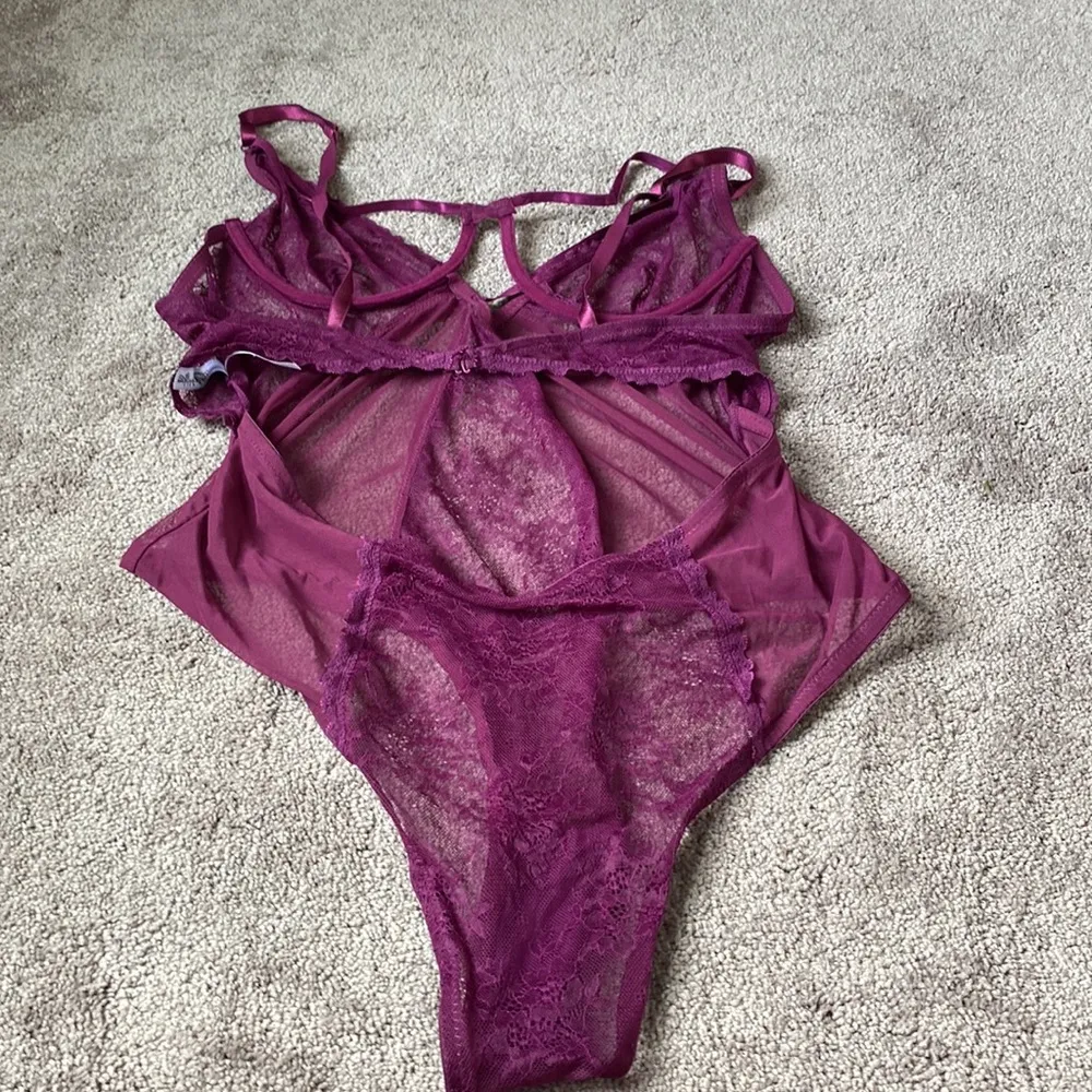 Chlala Cheri Paris Intimate Teddy SIZE 1X/2X Purple - Image 6