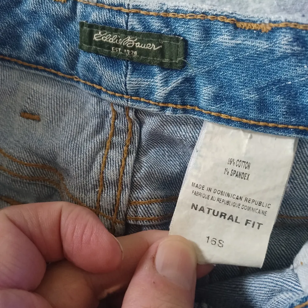 Eddie Bauer Natural Straight Leg Jeans Women's Size 16 Short - Image 2