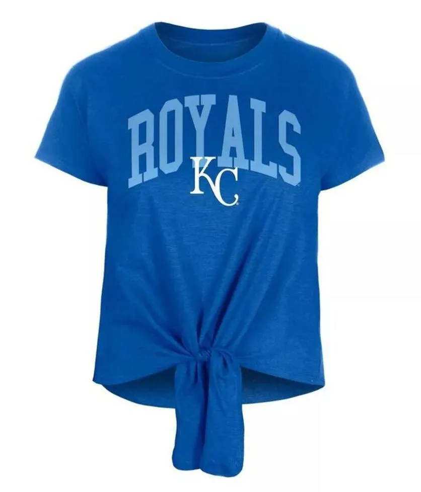 MLB Kansas City Royals Women's Front Knot T - Image 2