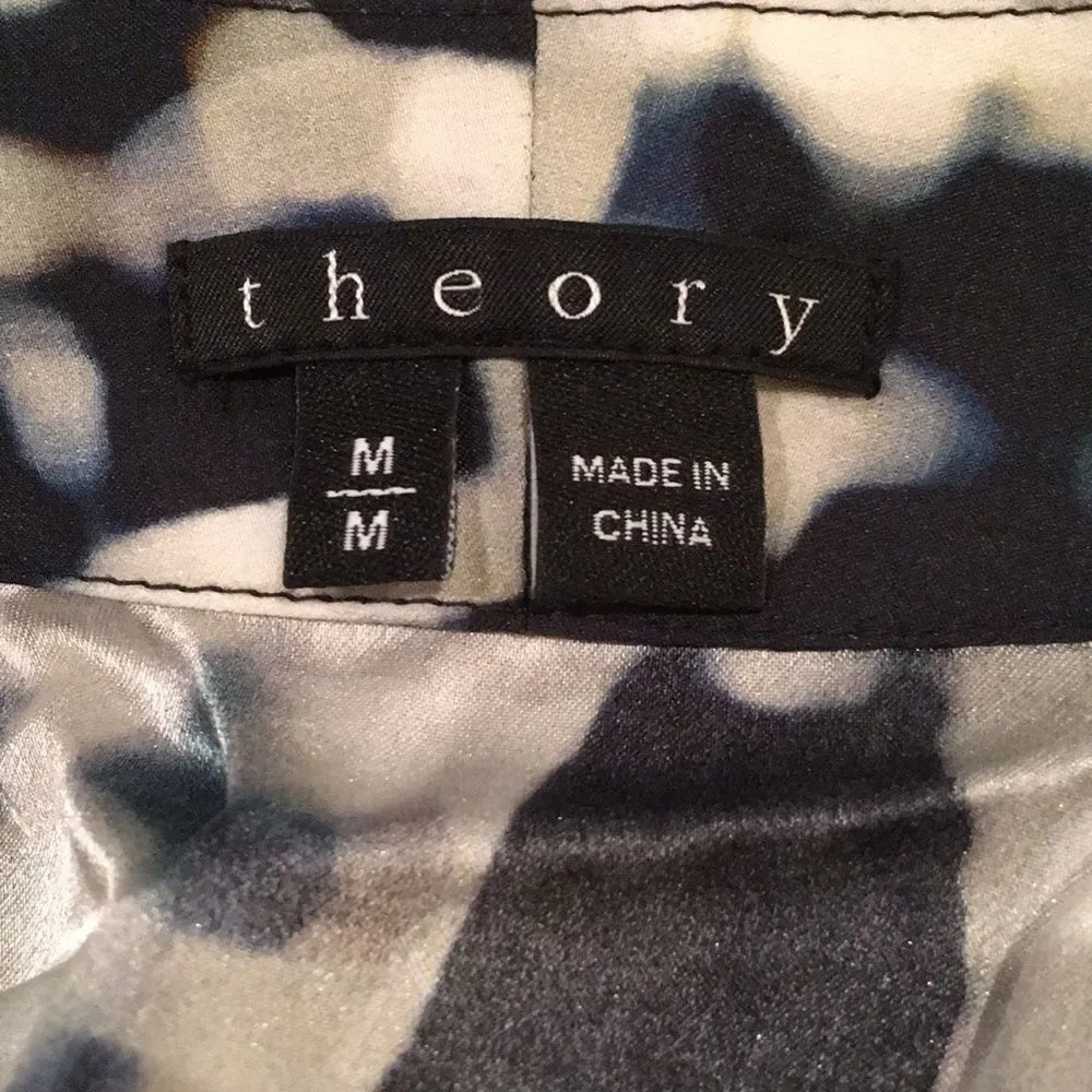 𝅺EUC Theory Moha abstract clouds silk top sz medium - Image 9