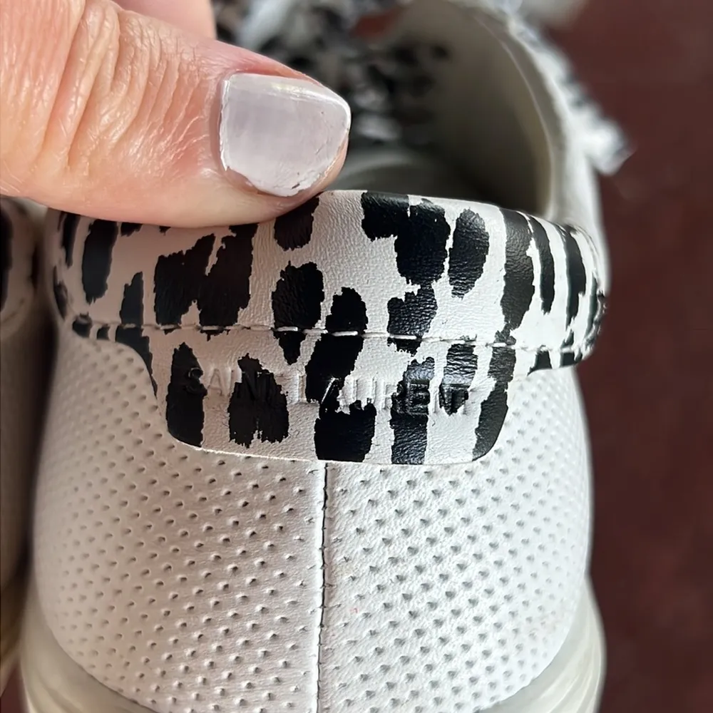 Yves Saint Laurent “Andy” Perforated Low Top Sneakers - Image 16