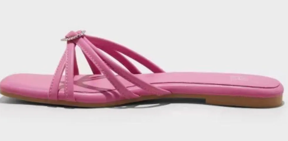 Wild Fable shoe Women Tanya Strappy Heart Slide Barbie Pink Sandal new Size 9.5 - Image 3