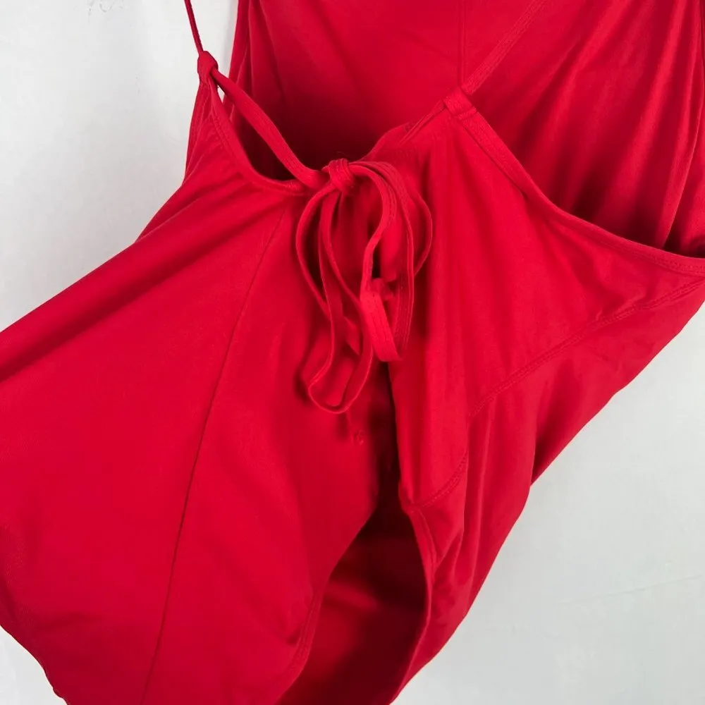 NWT Andie Swim The Paloma One Piece Swimsuit Flat Cherry Red Size XS TALL XST - Image 9