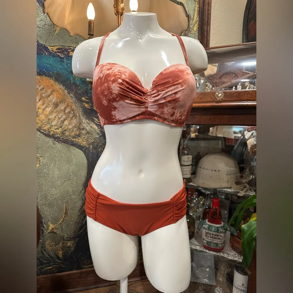 EUC Aerie Rust Orange RUST Bikini Bottoms - Image 5