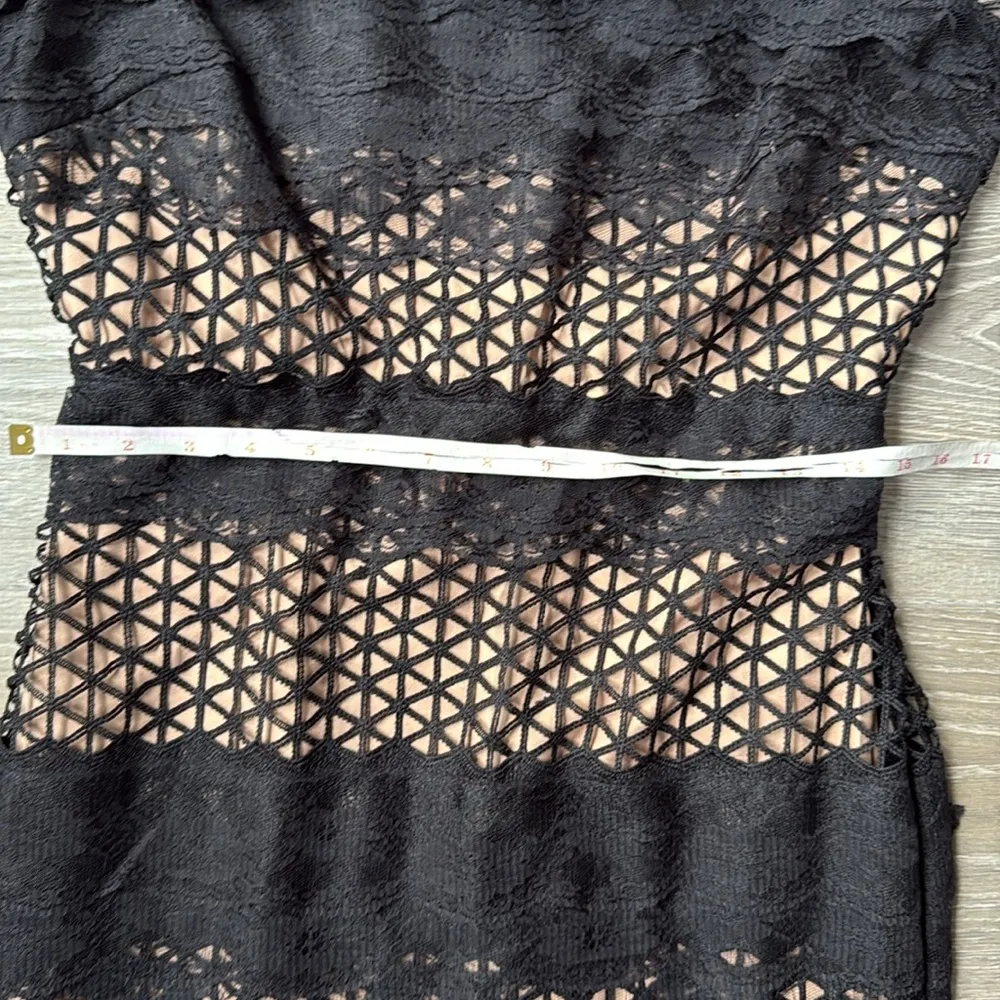 NEW Belle Badgley Mischka Black Lace Gabrielle dress 4 - Image 12