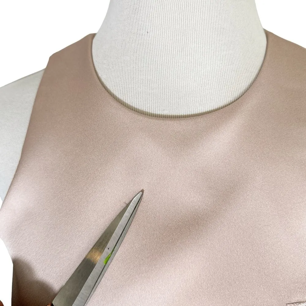 Keepsake The Label Scallop Cut Out Floral Satin Sleeveless Mini Dress Small - Image 15