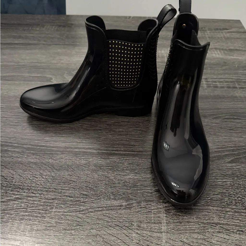 BOLVAINT Chelsea rain boots size 37 6.5 Black - Image 2