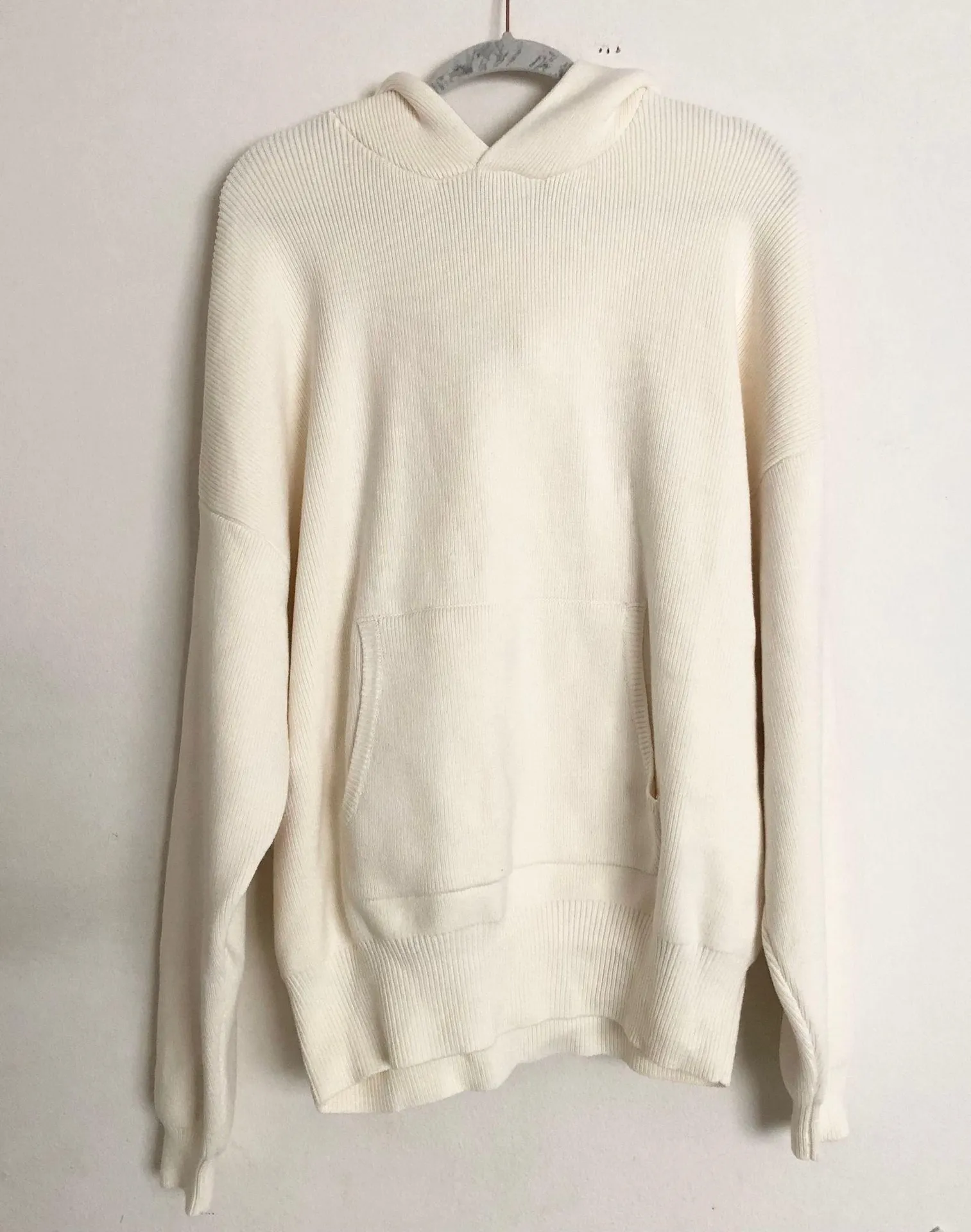 Alo Yoga Scholar Hooded Sweater Ivory M - Image 6