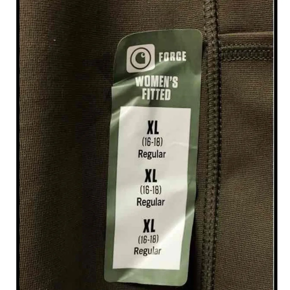 Carhartt Women's Force Fitted Utility Leggings XL(16-18)BN5321-W Olive Green NWT - Image 3