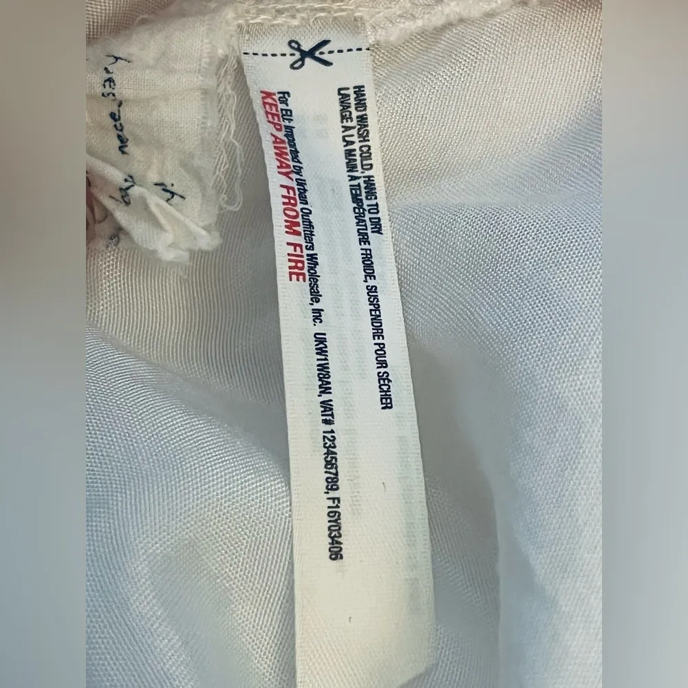 FREE PEOPLE Ilektra Lace Inset Cotton Chemise mini dress  Sz medium - Image 8