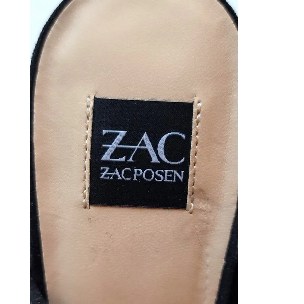 Zac Zac Posen Nathalie Mule Black Suede Sandals 5.5 NWOB - Image 7