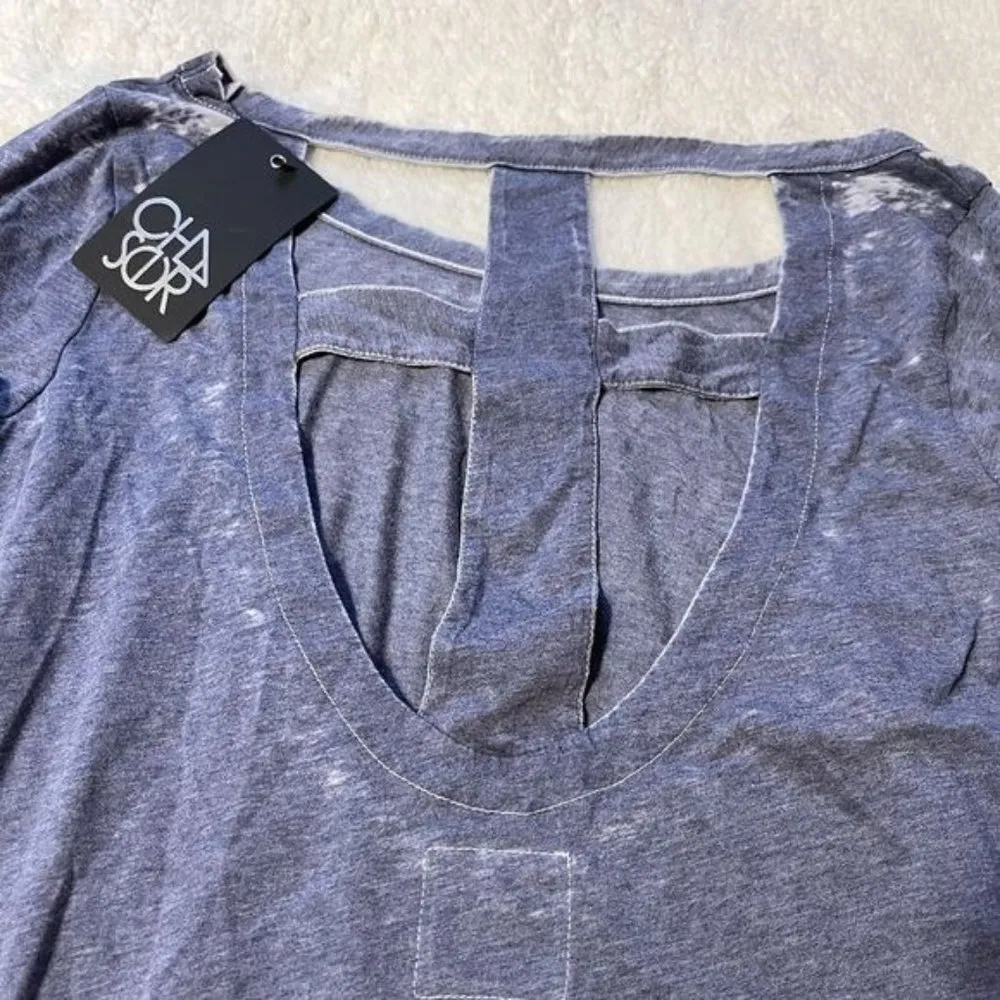 Chaser Distressed Long Sleeve Shirt NWT - Image 6