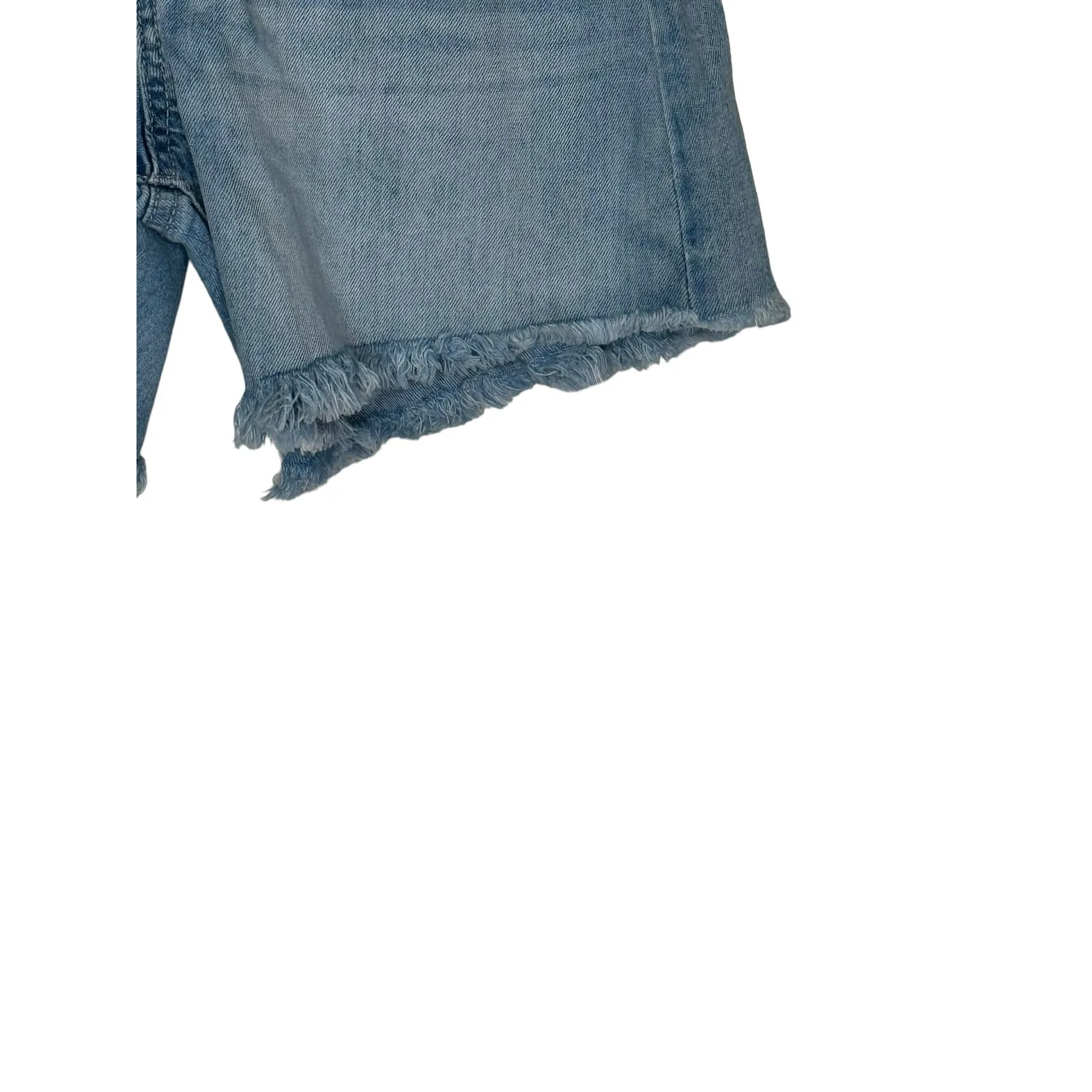 Rewash Women's Shorts Vintage Reunion Bermuda‎ Distressed Raw Hem Denim 1/25 - Image 3